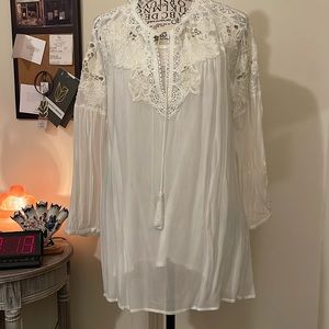 Chicos White Lace Blouse